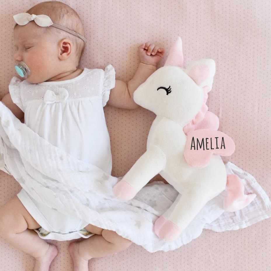 Personalized Kid's Lovely Soft Cuddly Unicorn Doll | CWToy152