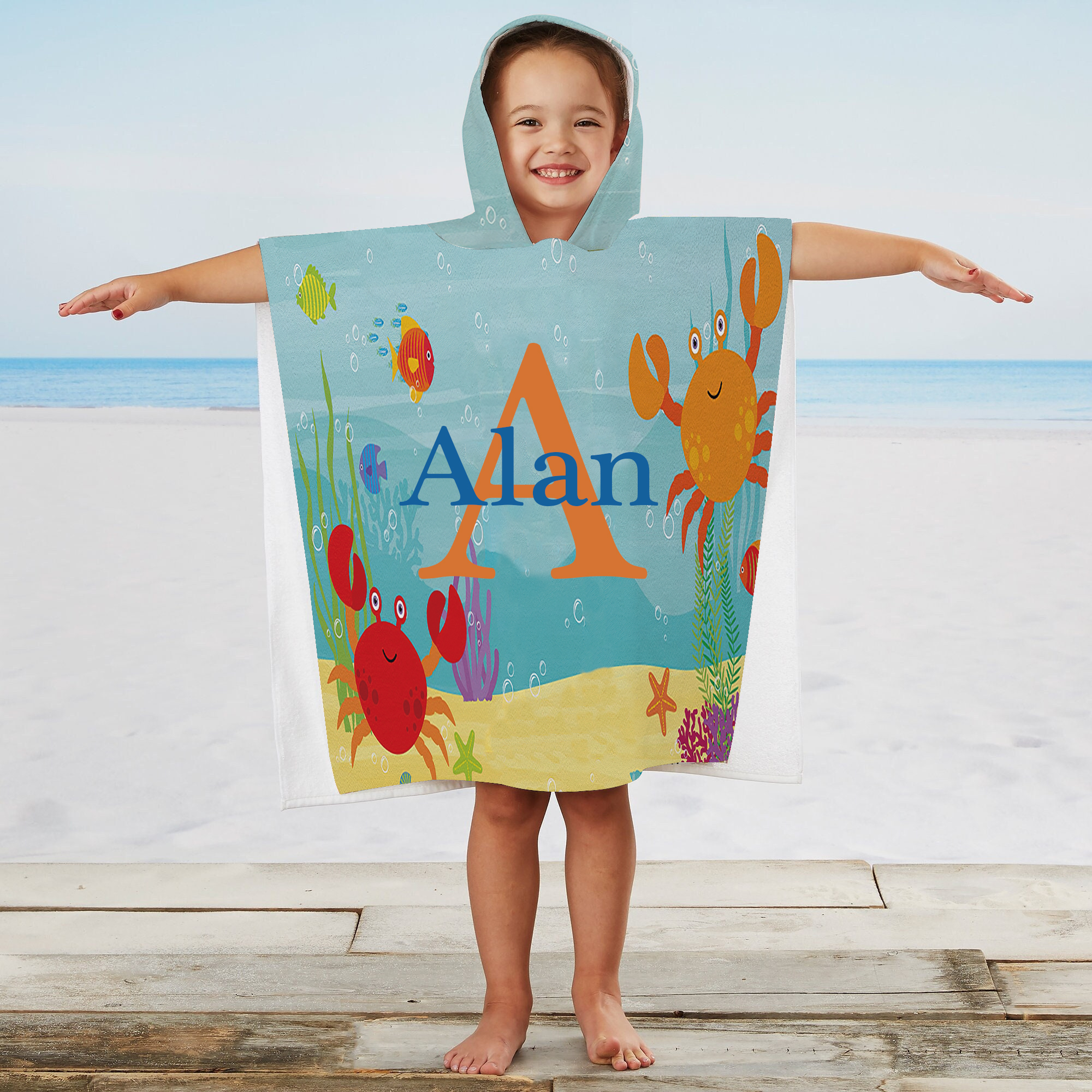 Personalized Hooded Beach Towel for Summer & Beach | CWHTowel25
