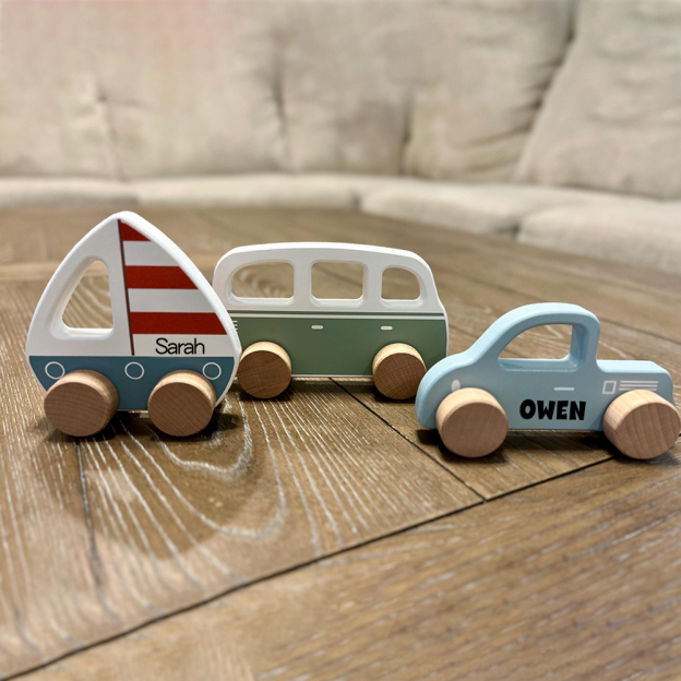 Personalized Wooden Toy Car for Toddler | CWToy153