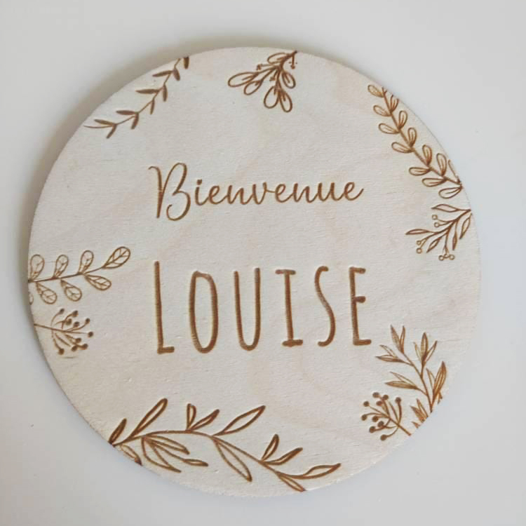 Personalized Wooden Newborn Baby Birth Souvenir | CWToy154