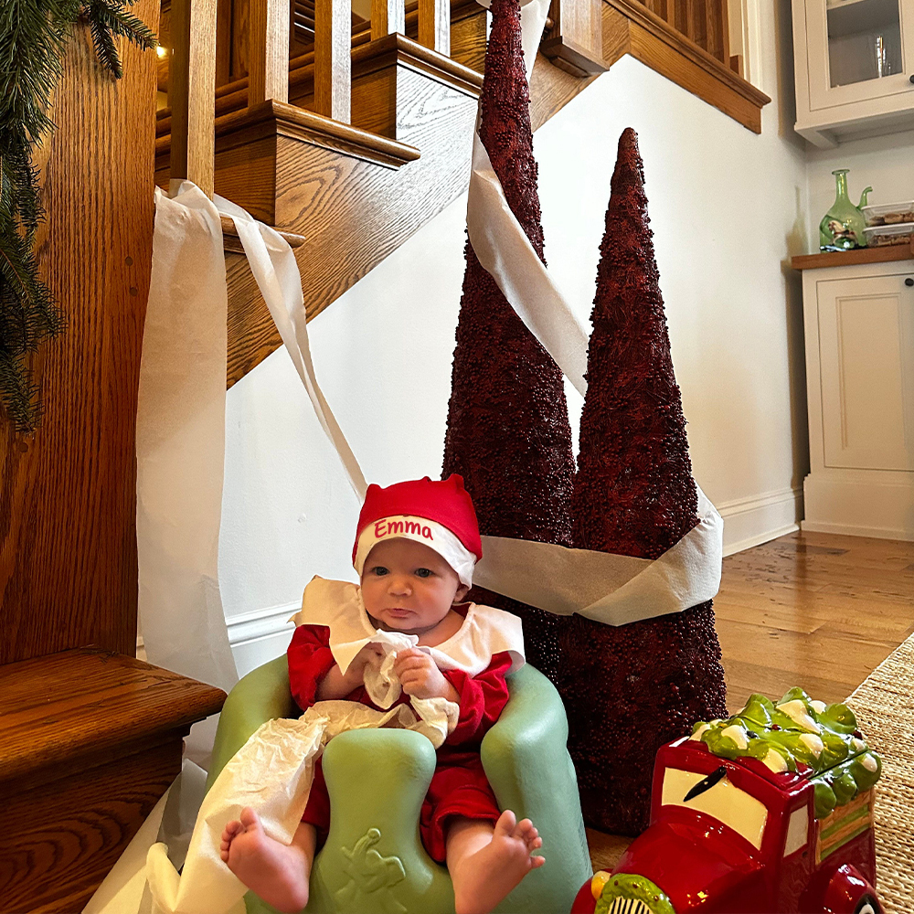 Personalized Christmas Newborn Prop Set Lovely Outfit | MCGift168