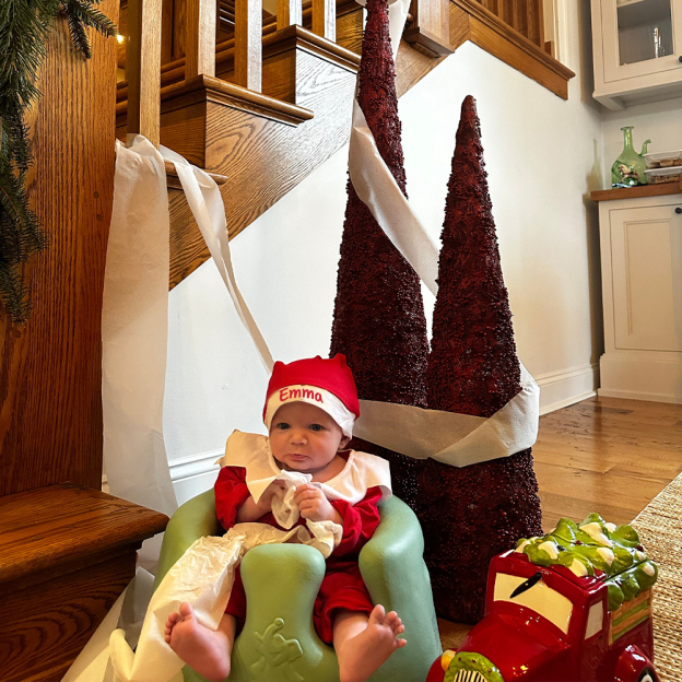 Personalized Christmas Newborn Prop Set Lovely Outfit | MCGift168