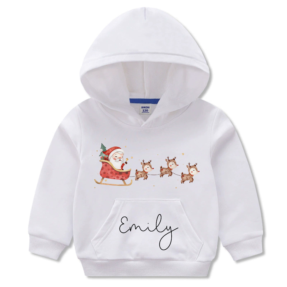 Personalized Kids Funny Christmas Hoodie | MCGift179