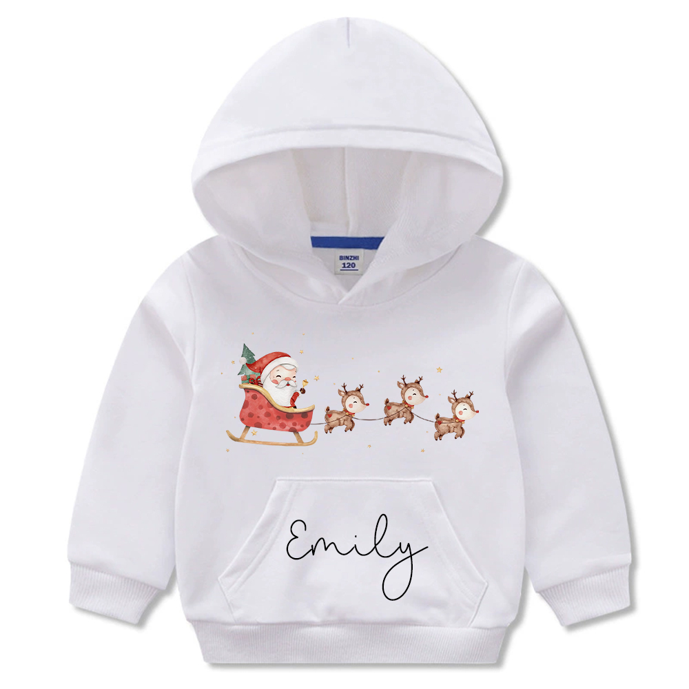 Personalized Kids Funny Christmas Hoodie | MCGift179