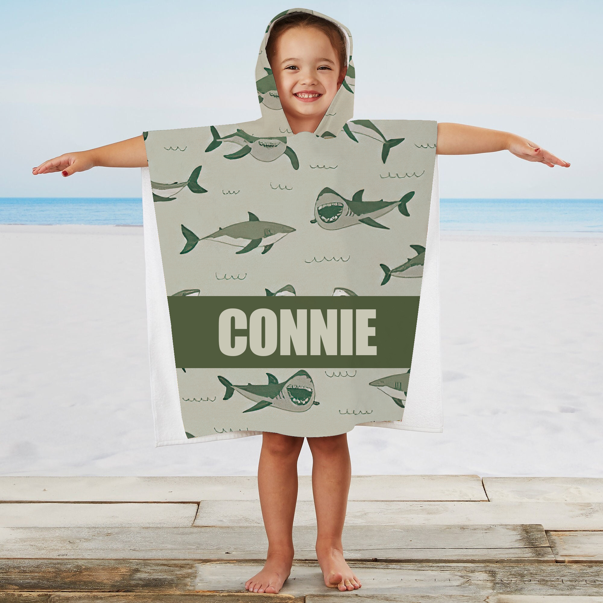 Personalized Hooded Beach Towel for Summer & Beach | CWHTowel30