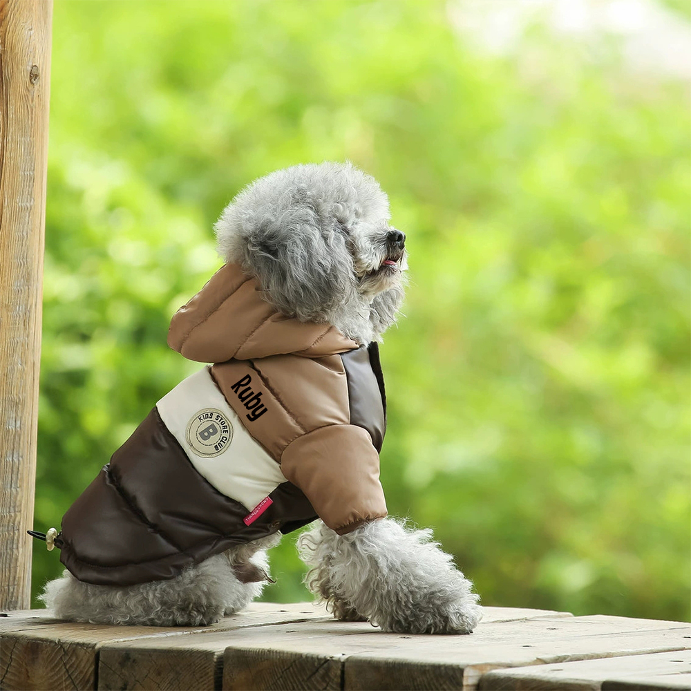 Personalized Pets Warm Lightweight Puffer Jacket | BKPet243
