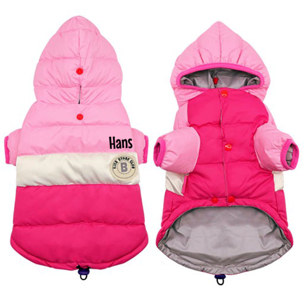 Personalized Pets Warm Lightweight Puffer Jacket | BKPet243