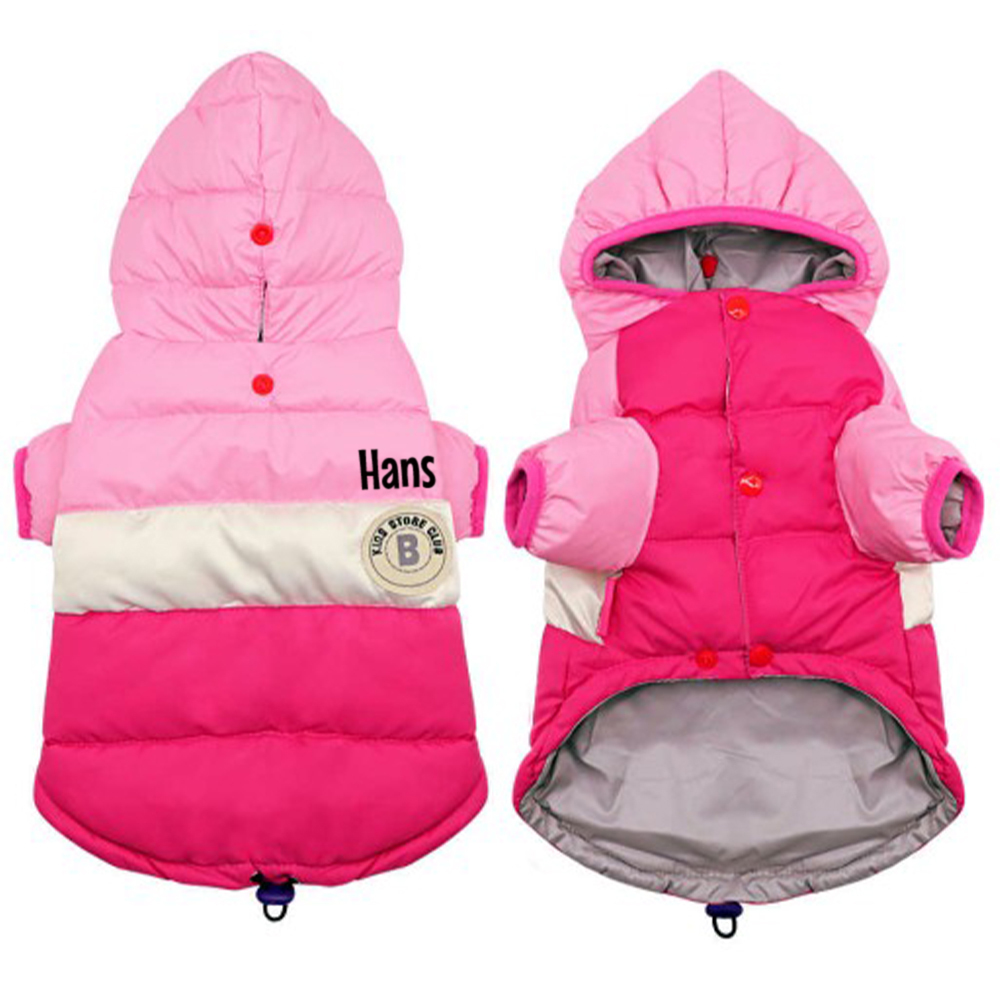 Personalized Pets Warm Lightweight Puffer Jacket | BKPet243
