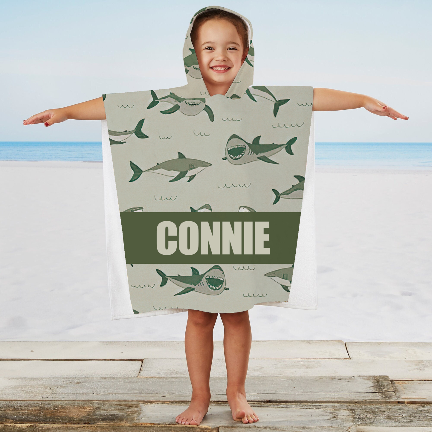 Personalized Hooded Beach Towel for Summer & Beach | CWHTowel30