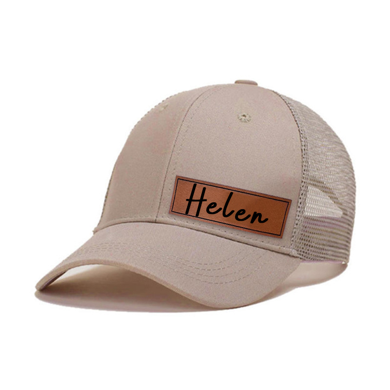 Personalized Color Leather Patch Hat for Comfort & Unique | CWBeach53