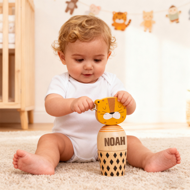 Personalized Wooden Animal Screw Jigsaw Exercises Toys | CWToy159