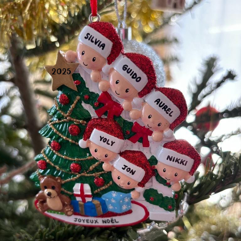 Personalised Christmas Tree Family Ornament | MCGift203
