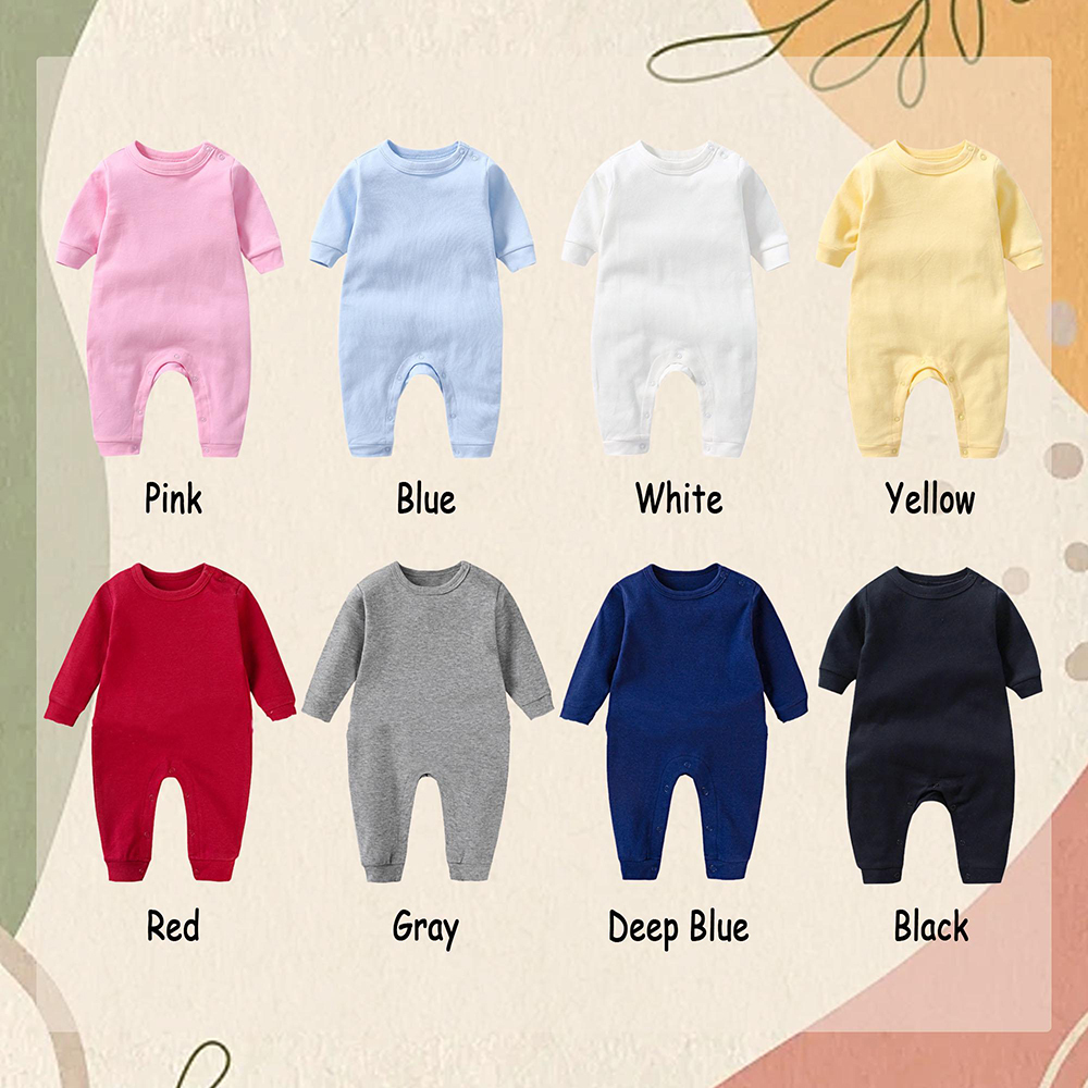 Personalized Hand Embroidered Baby Coming Home Romper | CWBaby337