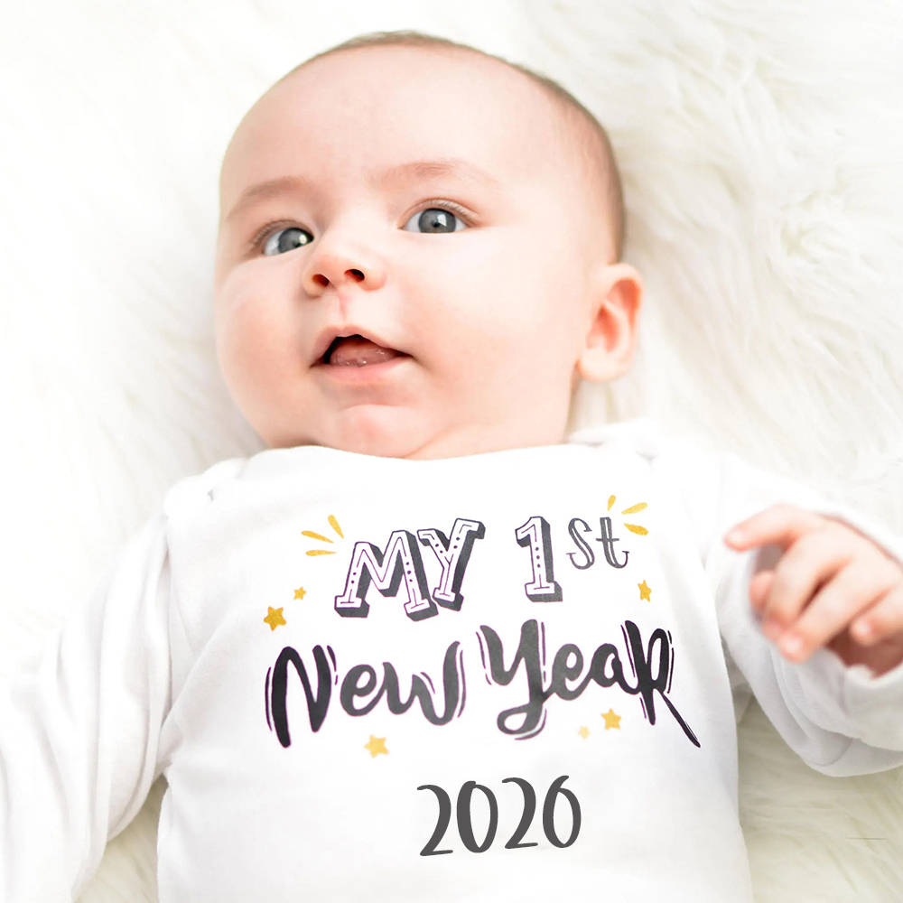 Personalized Baby 1st New Year's Outfit Set | CWBaby125