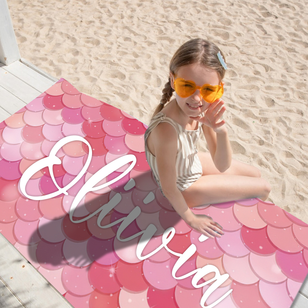 Personalized Lovely Kid Towel for Summer & Beach | CWTowel88