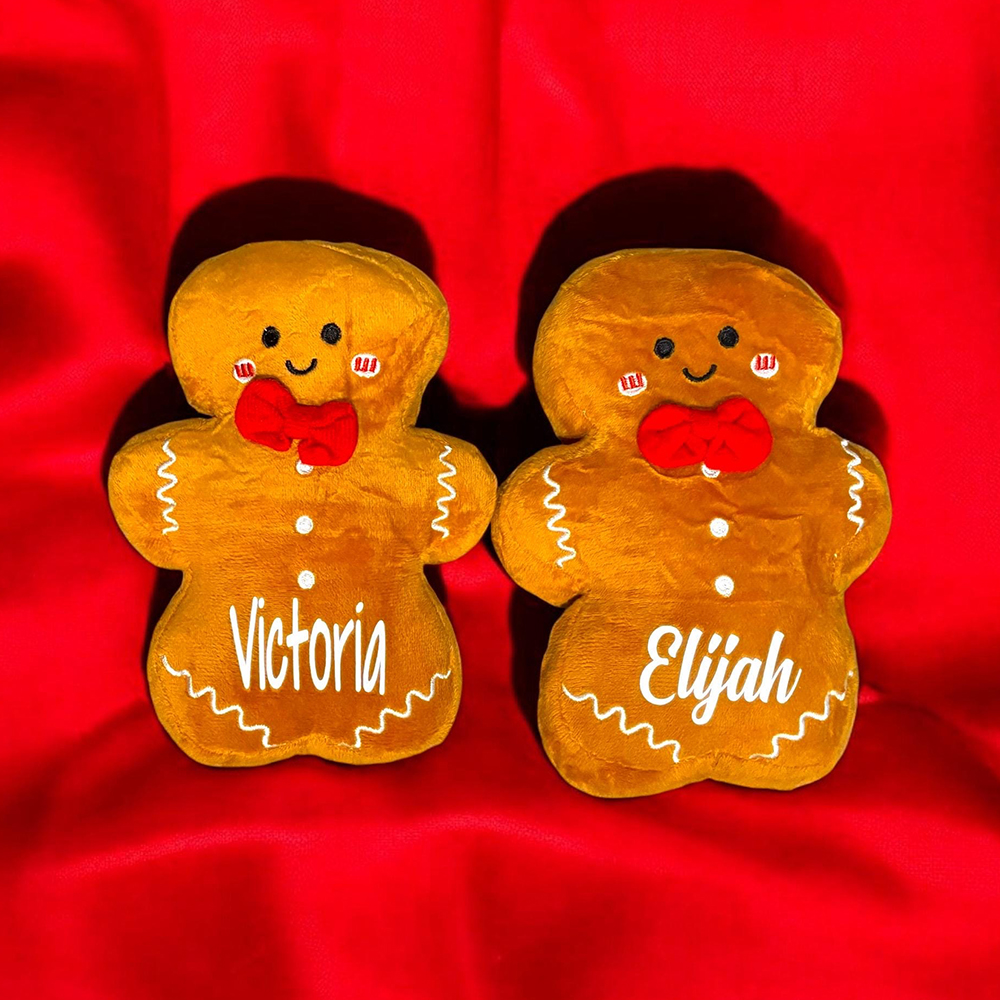 Personalized Christmas Gingerbread Plush Toys Ornament | MCGift224
