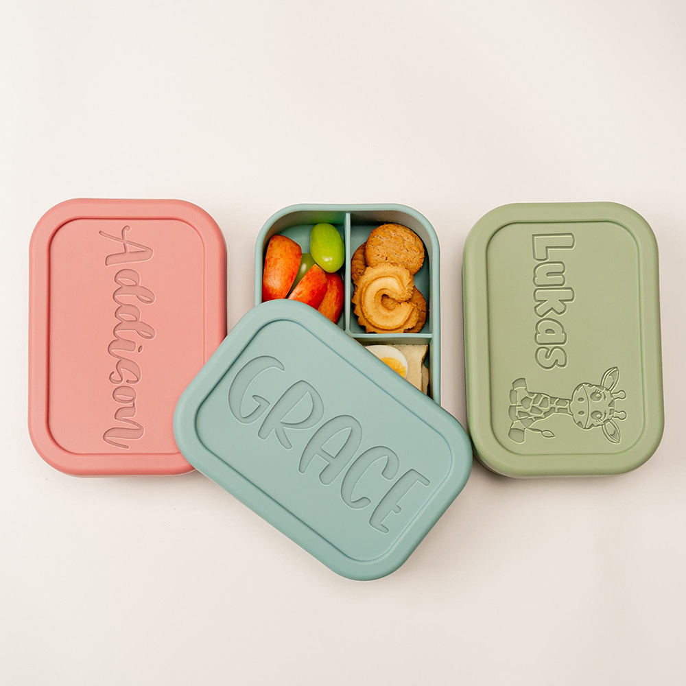Personalized Kid Silicone Bento Lunch Box | CWBaby353