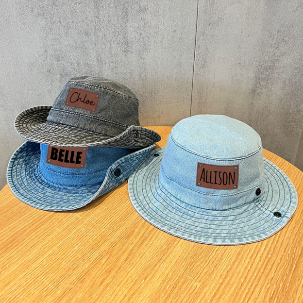 Personalized Cowboy Leather Patch Hat for Comfort & Unique | CWBeach68