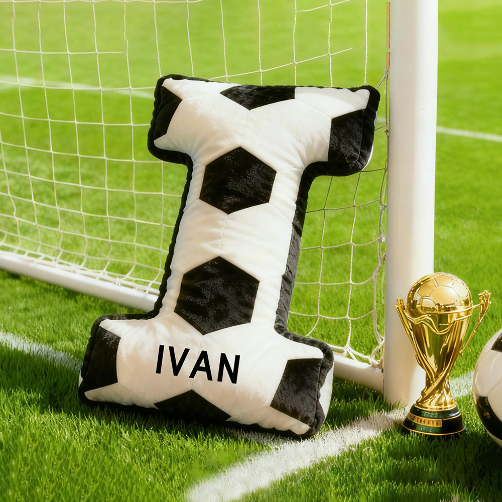 Personalized Soccer Letter Sport Pillow | CWGift07