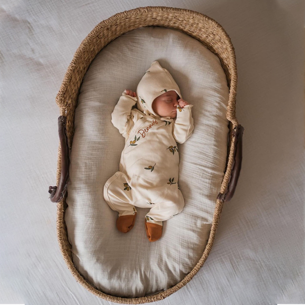 Personalized Baby Organic Soft Cotton Romper | CWBaby378