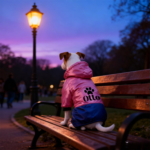 Personalized Pet Winter Warm Windproof Puffer Jacket | BKPet286