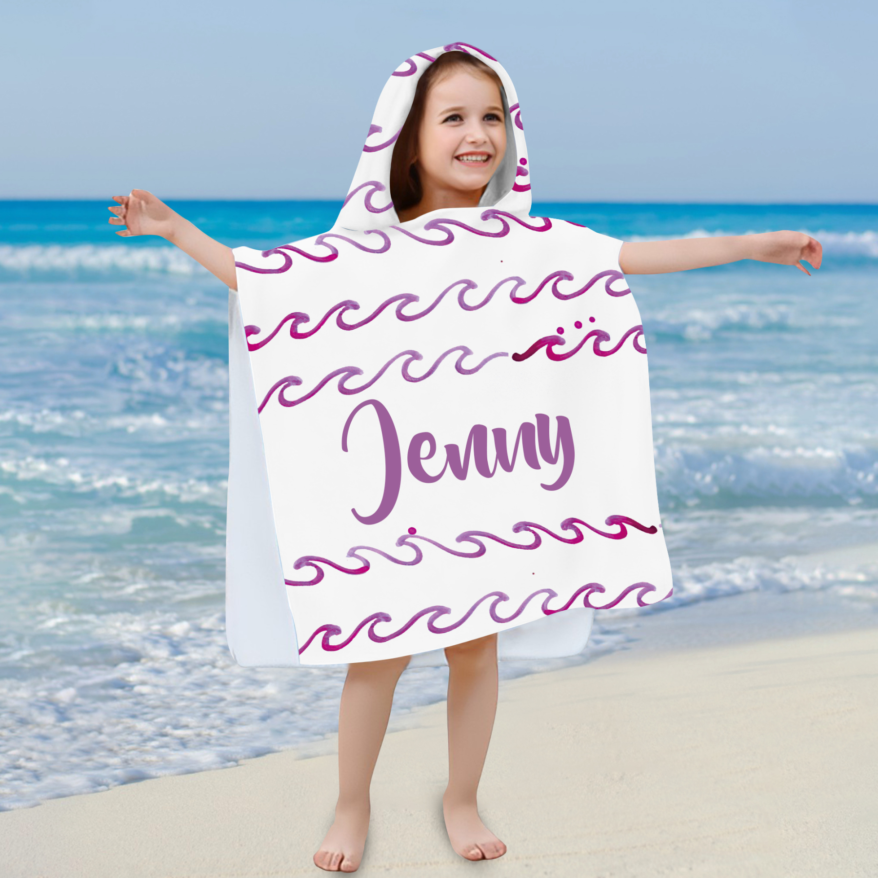 Personalized Hooded Beach Towel for Summer & Beach | CWHTowel42
