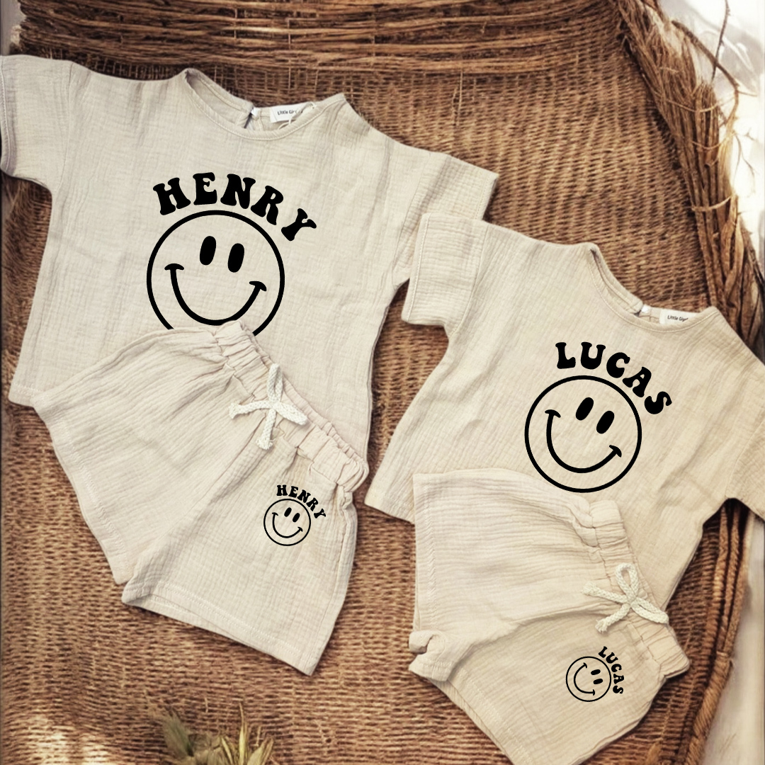 Personalized Baby Cotton Cozy Soft Outfit Set | CWBaby382