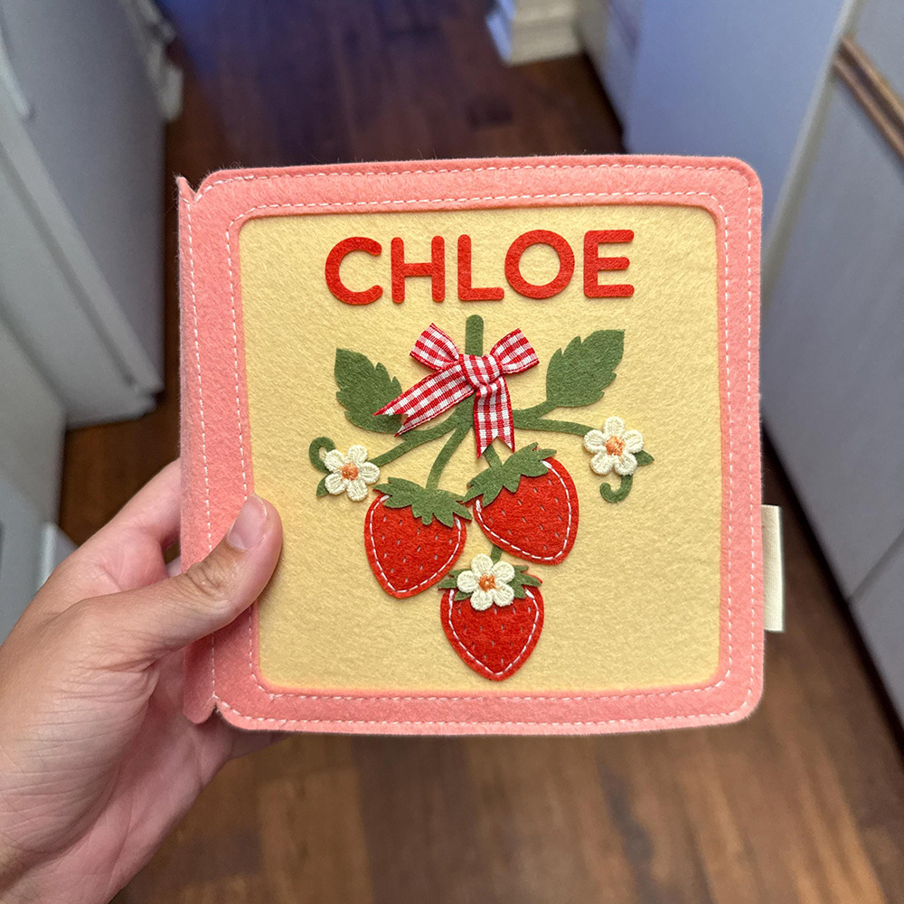 Personalized Baby Handmade Sensory Activities Felt Quiet Book | CWToy168