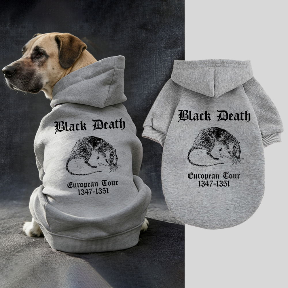 Black Death European Dour Puppy Hoodie | BKPet316