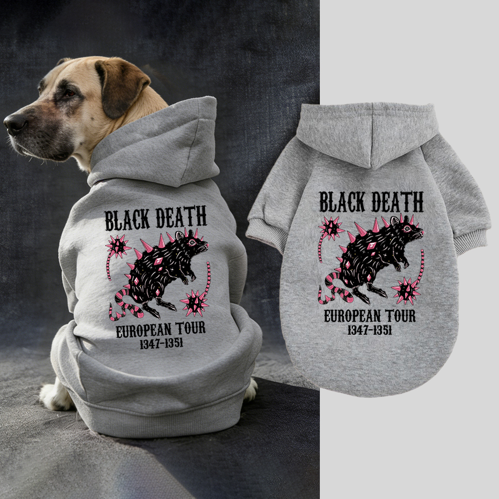 Black Death European Dour Puppy Hoodie | BKPet317