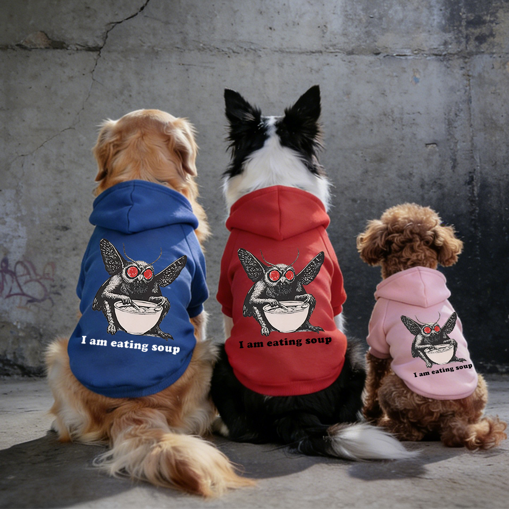 I Am Eating Soup Puppy Hoodie | BKPet318