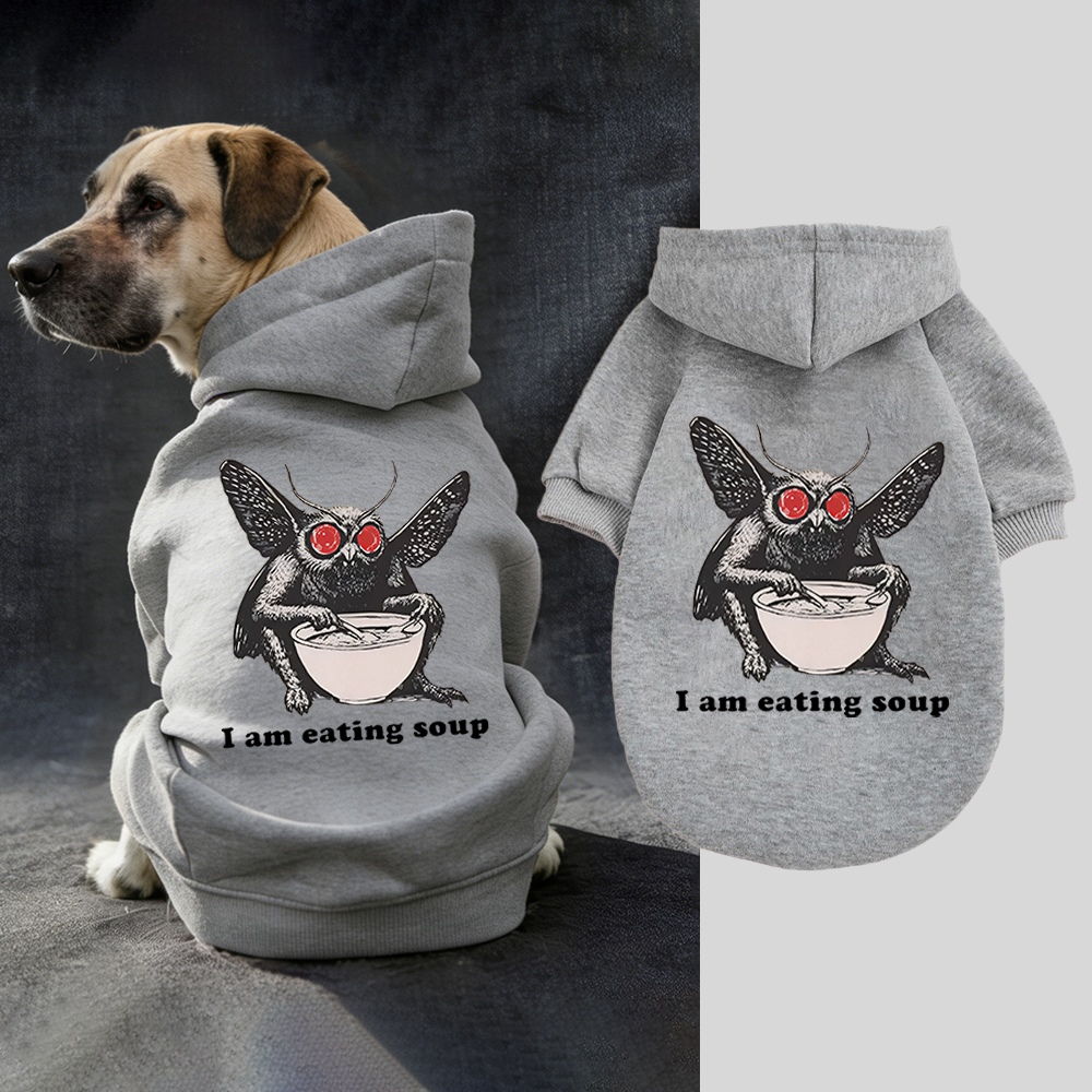 I Am Eating Soup Puppy Hoodie | BKPet318
