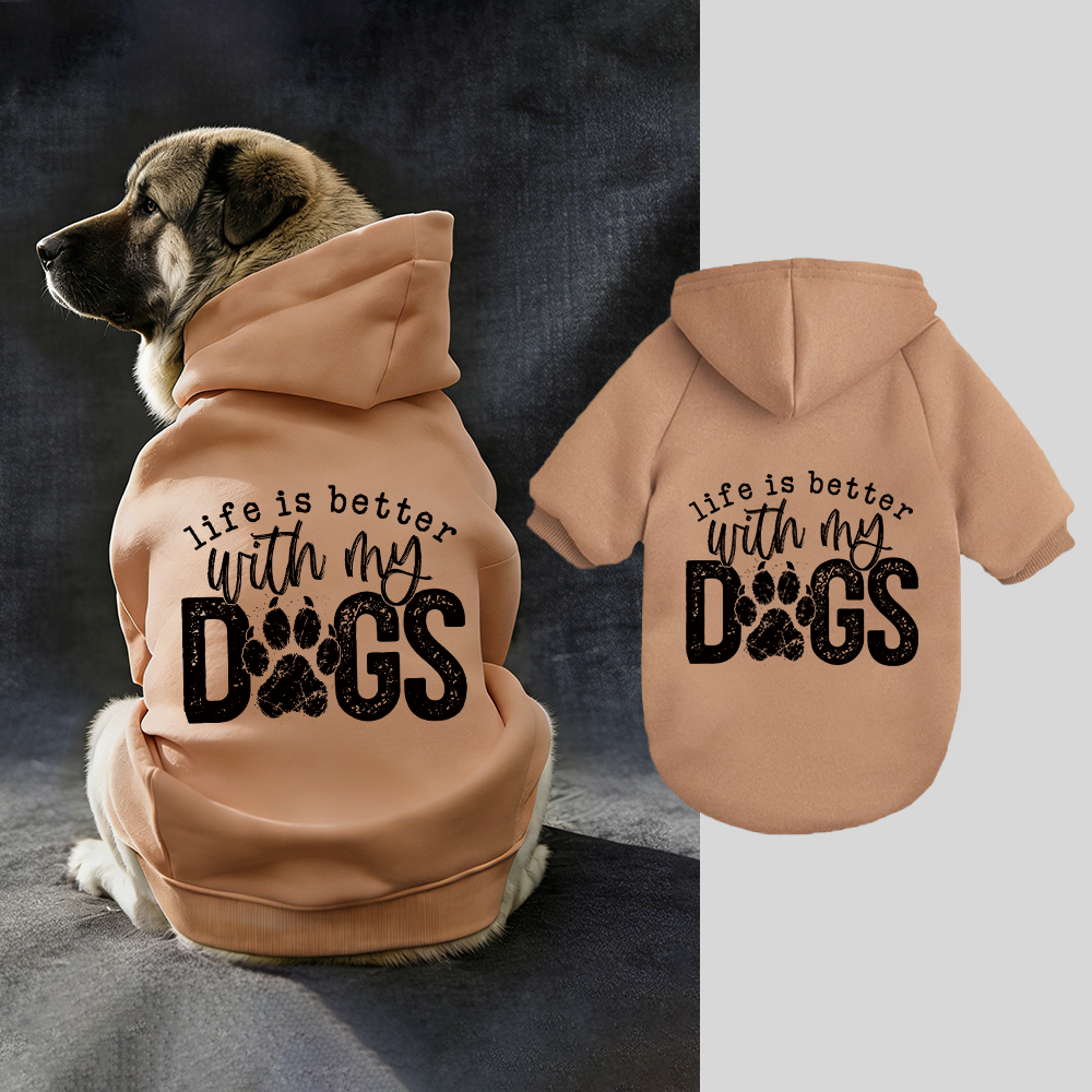 LIFE IS BETTER WITH MY DOSS Puppy Hoodie | BKPet325