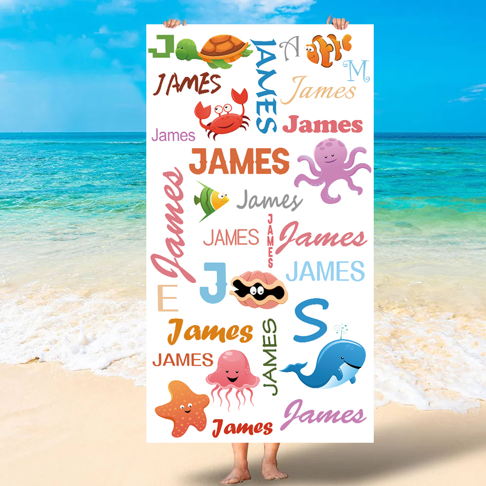 Personalized Lovely Kid Towel for Summer & Beach | CWTowel115