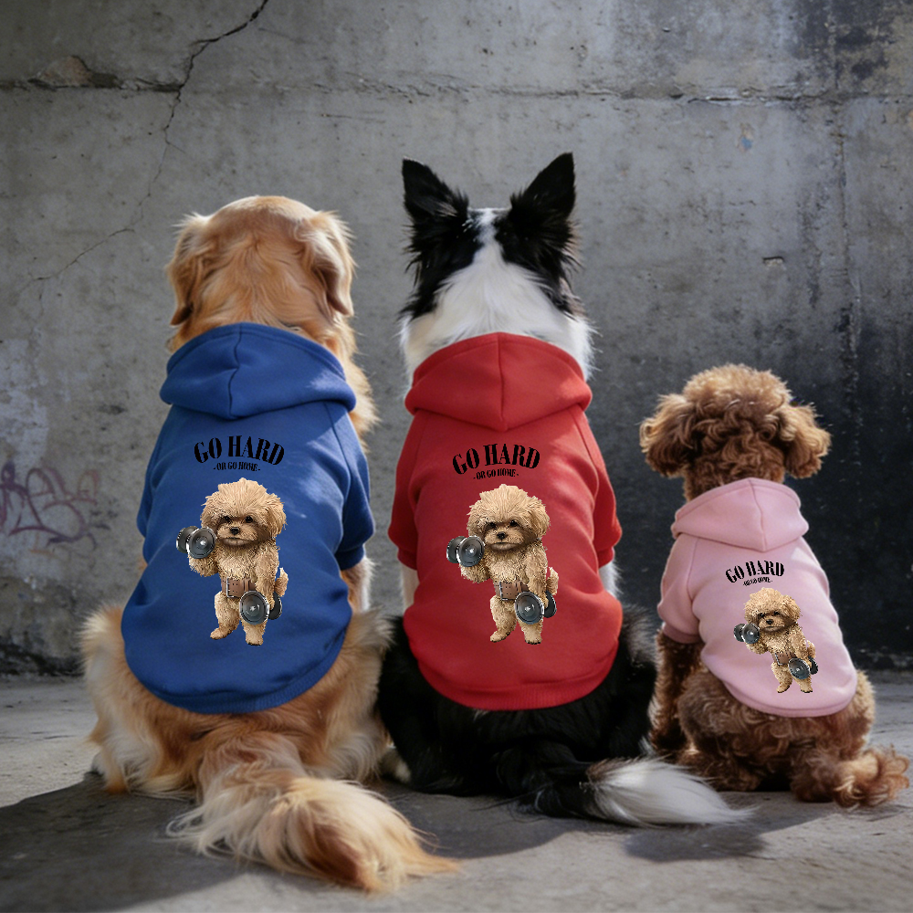 GO HARD OR GO HOME Puppy Hoodie | BKPet338