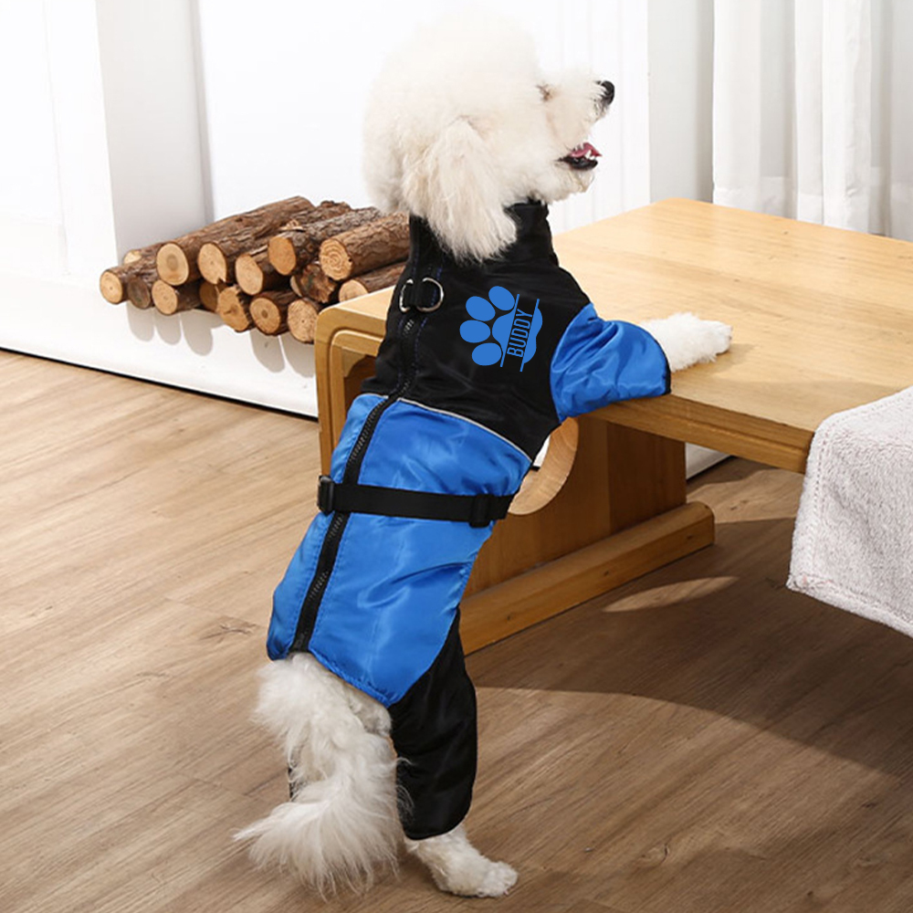 Personalized Pet Winter Warm Windproof Puffer Jacket | BKPet345
