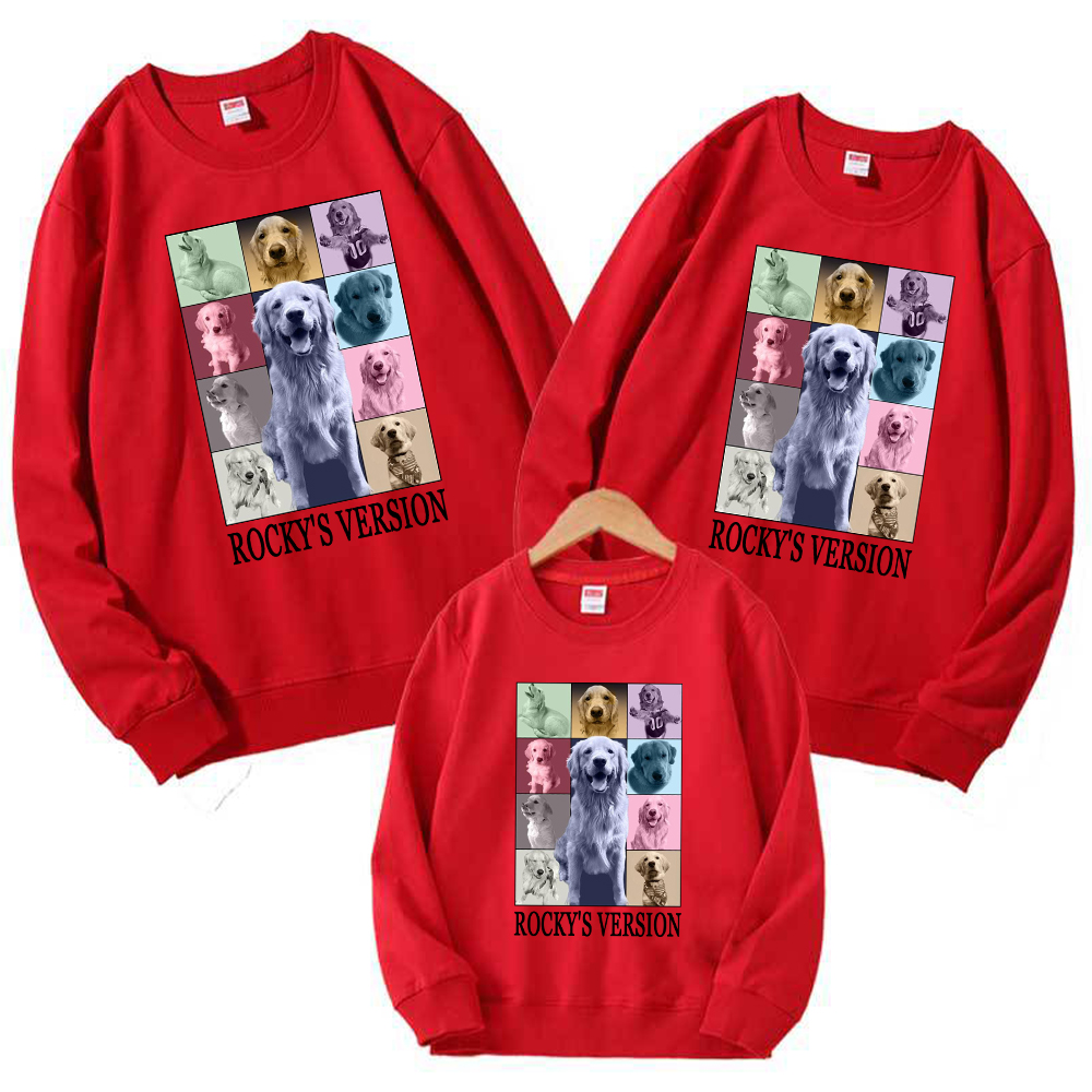 Personalized Pet Version Collage Crew Neck Sweatshirt | BKPet352