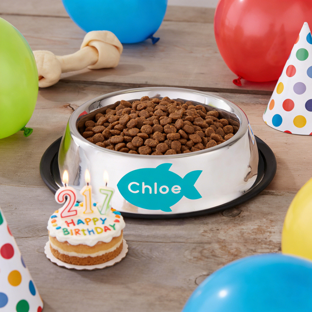 Personalized Pet Icon Stainless Steel Anti-slip Food Bowl | BKPet36701