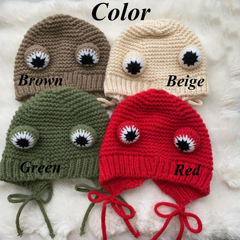 Personalized Embroidered Pet Winter Crochet Frog Beanie | BKPet387