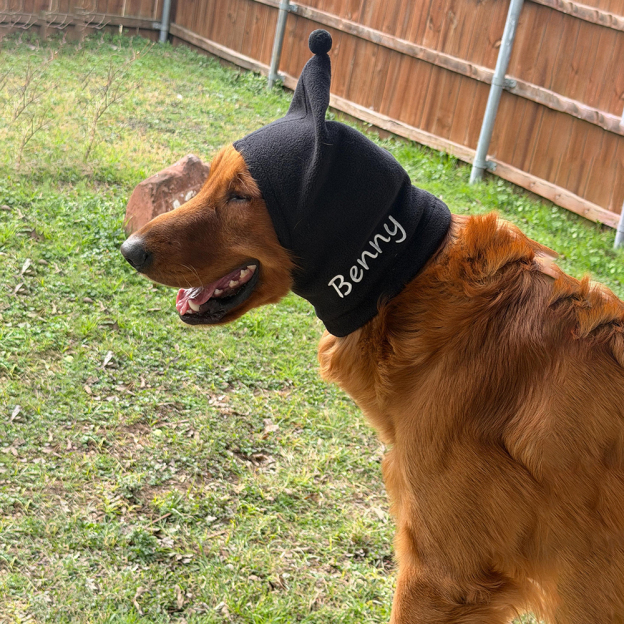 Personalized Embroidered Pet Winter Warm Cozy Fleece Hat | BKPet388