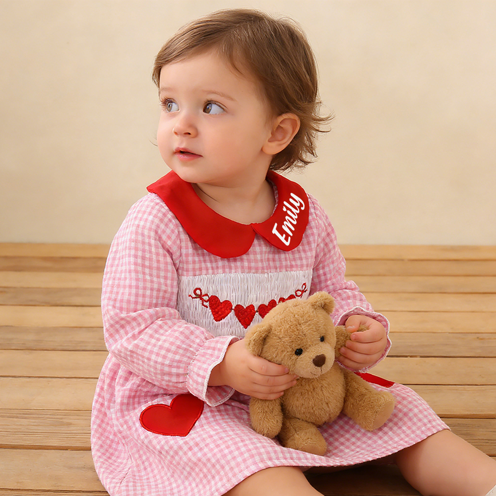 Personalized Baby Girl Valentine's Day Lovely Dress | ValGift16