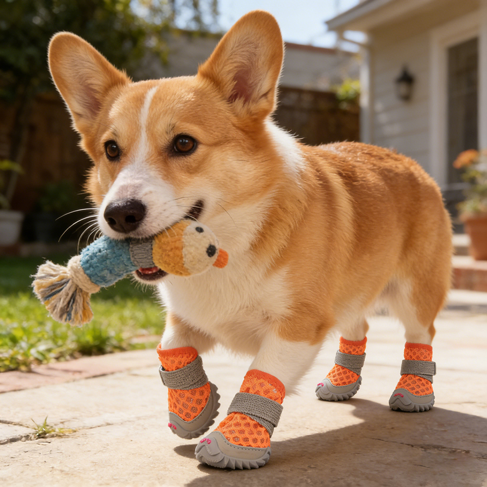 Pet Breathable Adjustable Soft Non-slip Shose | BKPet395