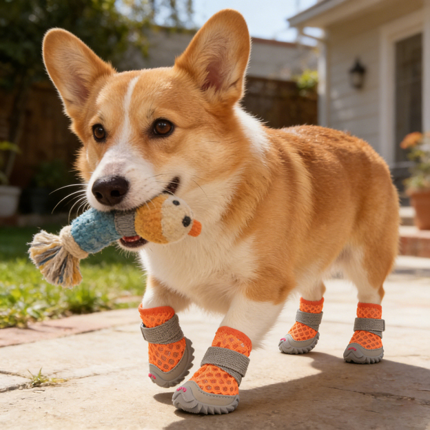 Pet Breathable Adjustable Soft Non-slip Shose | BKPet395