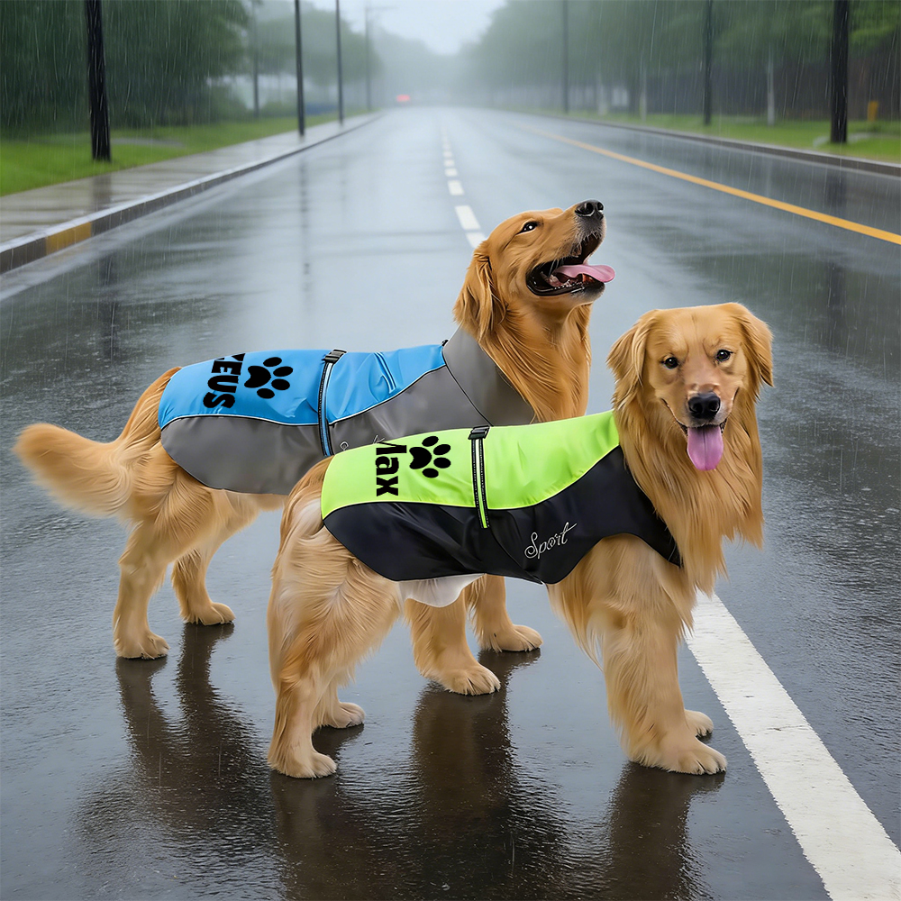 Personalized Pet Large Size Waterproof Raincoat Jacket | BKPet414