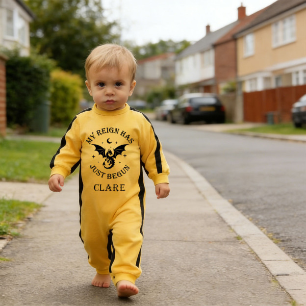 Personalized Baby My Reign Dragon Romper | CWBaby432