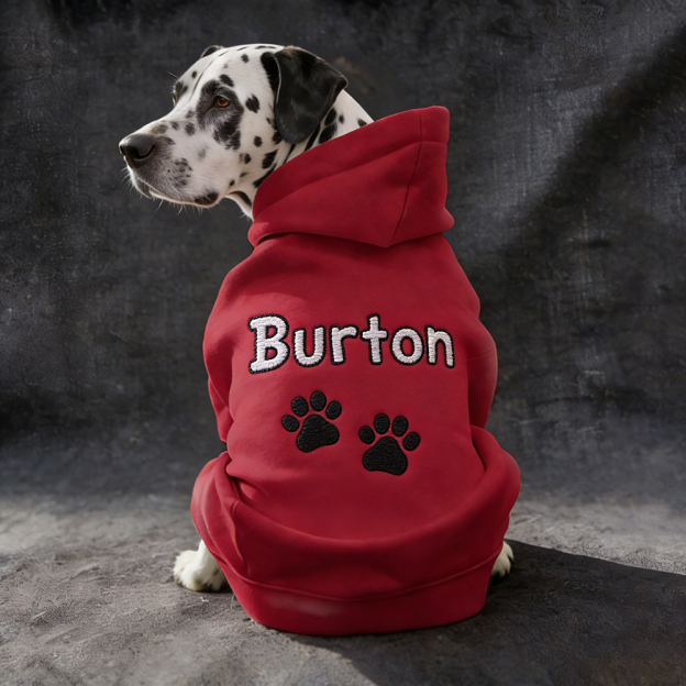 Personalized Embroidered Pet Comfortable Soft Hoodie | BKPet419