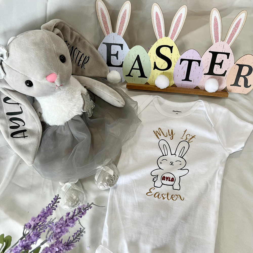 Personalized Kid Ballerina Bunny Plush Doll | CWToy178