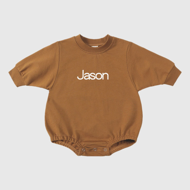 Personalized Kids Cozy Soft Sweatshirt Romper | inRomper02