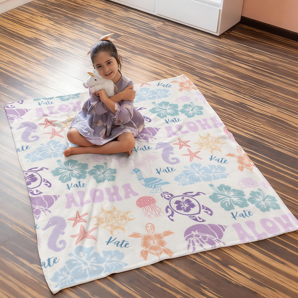 Personalized Lovely Kid Blanket for Comfort & Unique | BKKid188