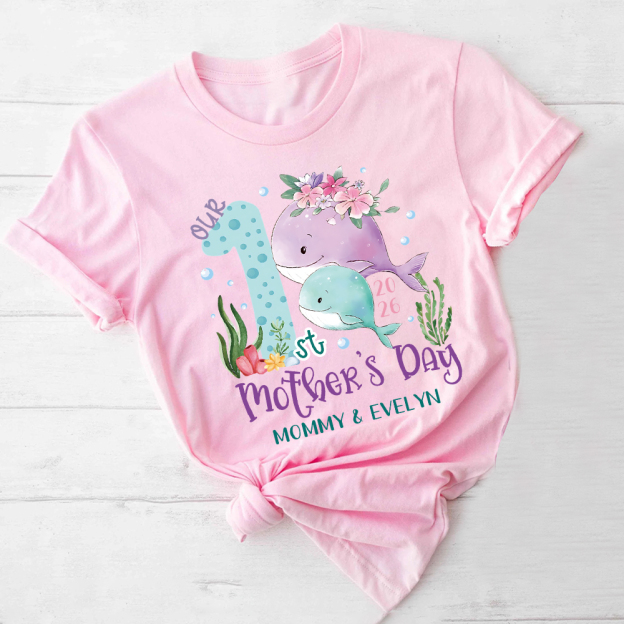 Personalized First Mother's Day Mommy and Baby Outfit | CWFamily129